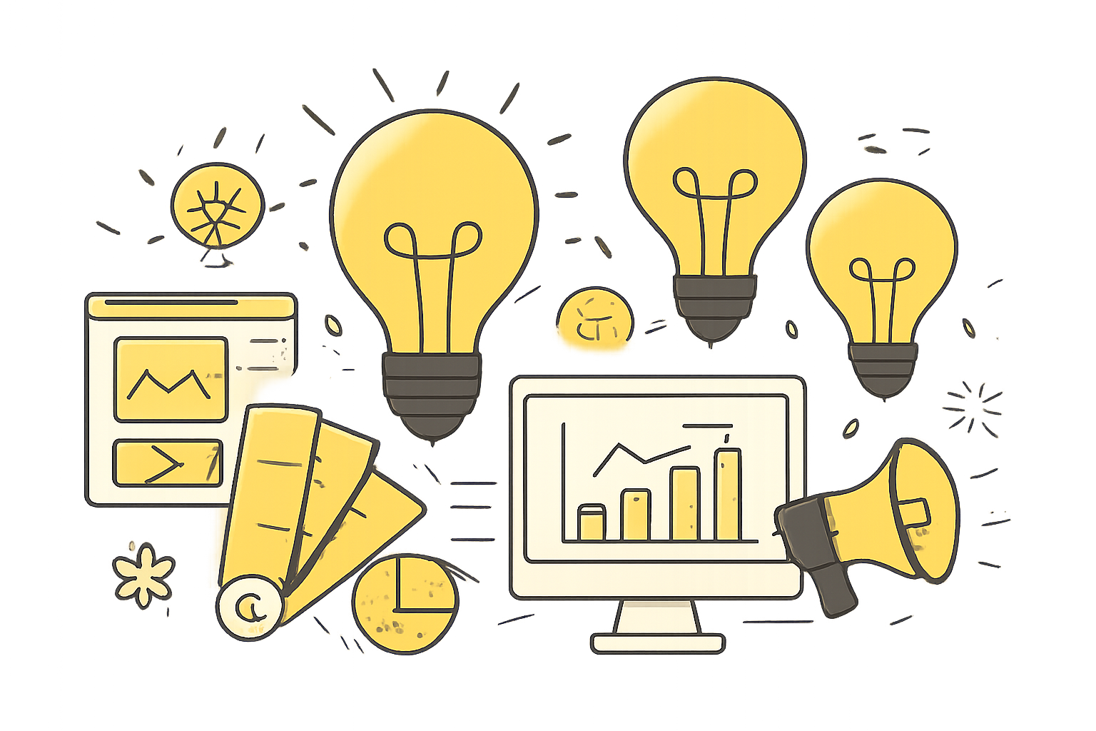 Home business analysis charts graphs